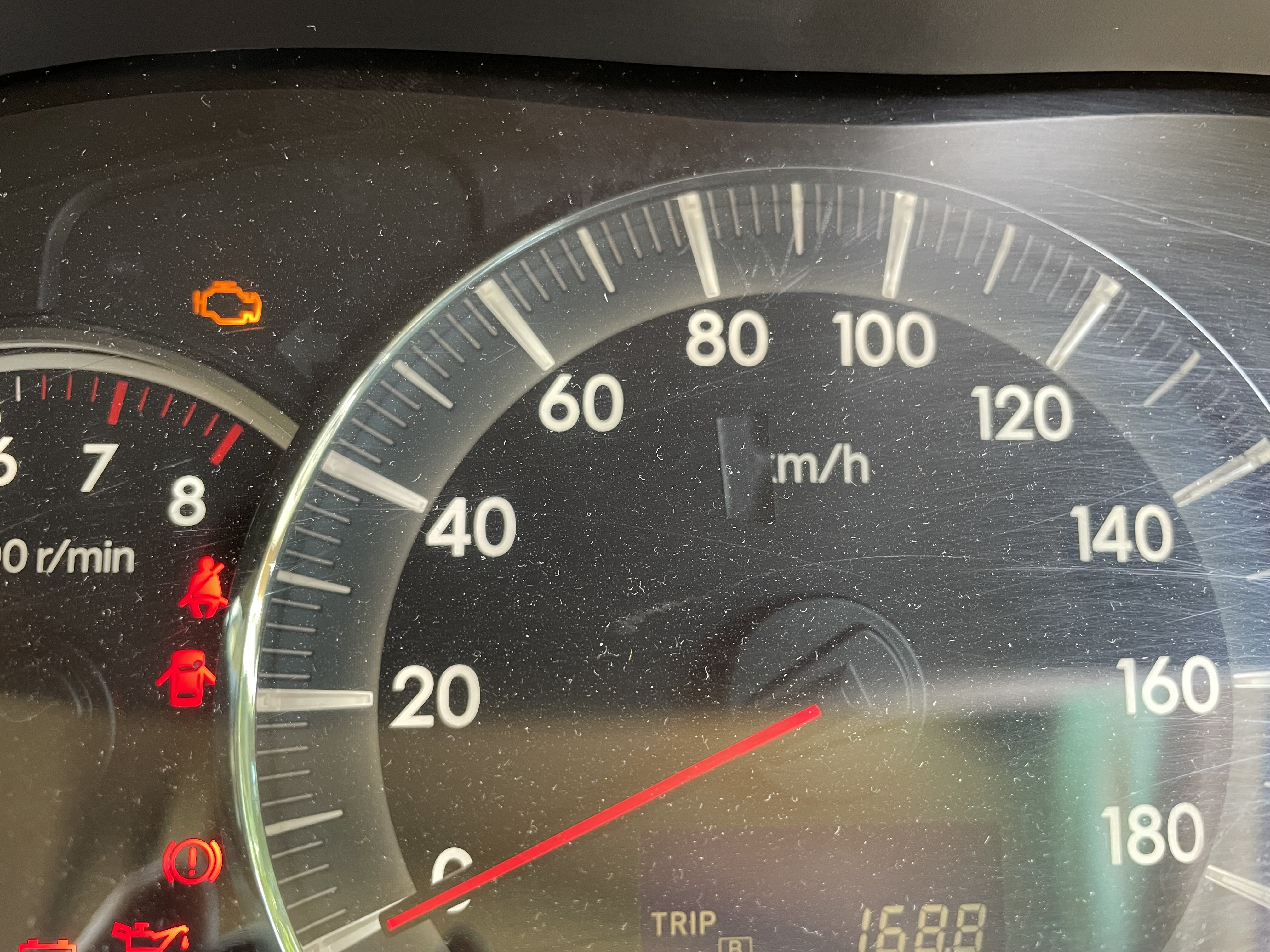 Odometer changed to miles from Km